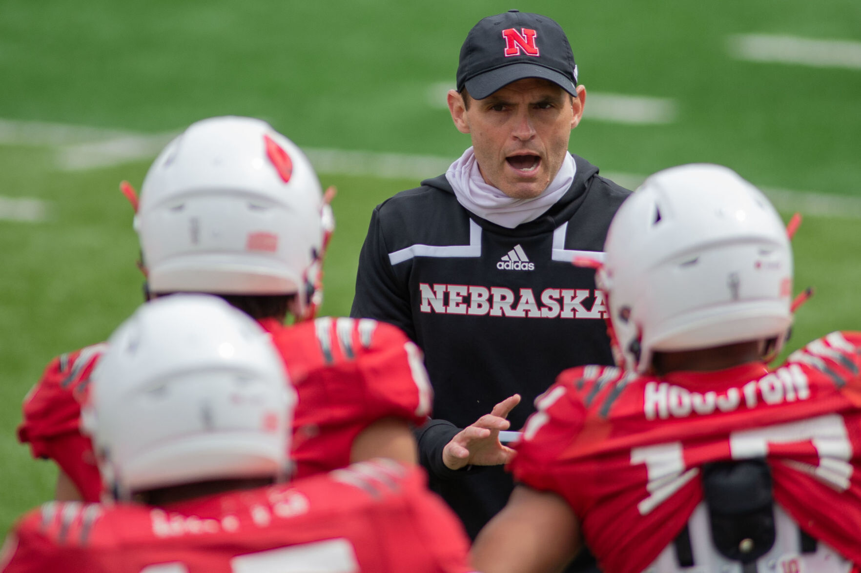 Nebraska football practice, 4.17